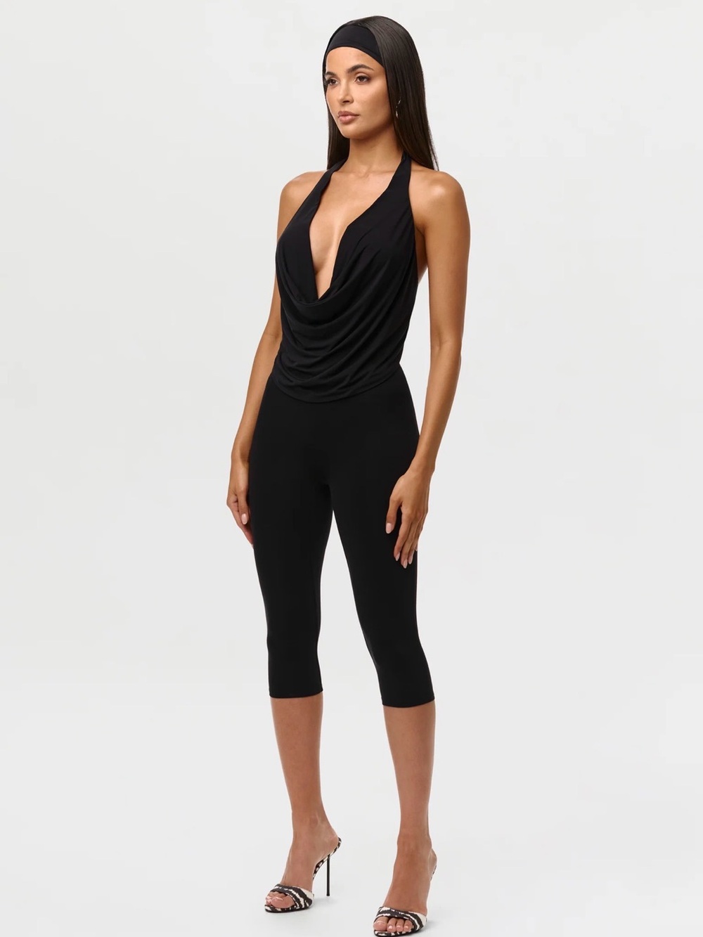 NAKED 💝 Cowl Draped Halter Top • S • Women Tops ✨ NWT 🔥 Naked Wardrobe 💕 - Picture 6 of 9
